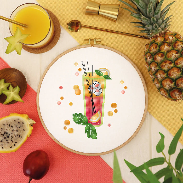 Cocktail Time - Free PDF Cross Stitch Pattern