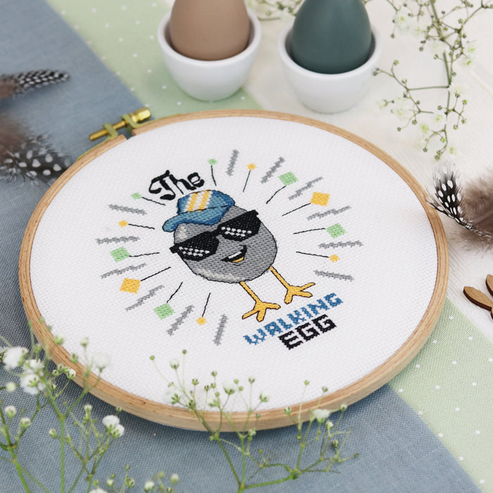 The Walking Egg - Free PDF Cross Stitch Pattern