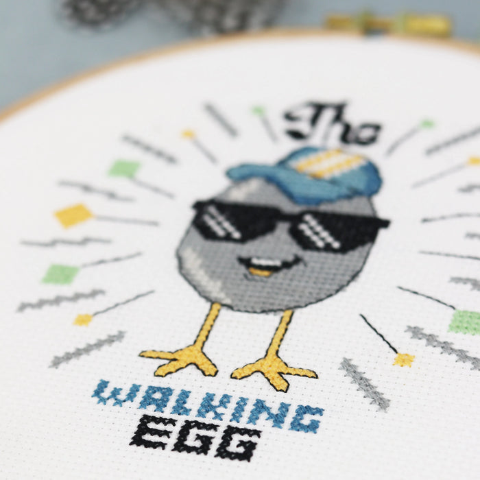 The Walking Egg - Free PDF Cross Stitch Pattern