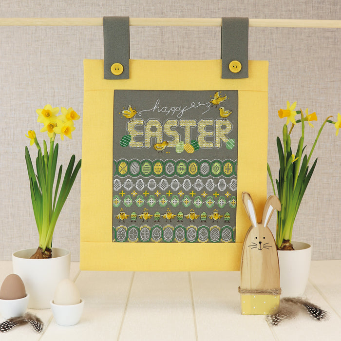 Happy Easter - Free PDF Cross Stitch Pattern