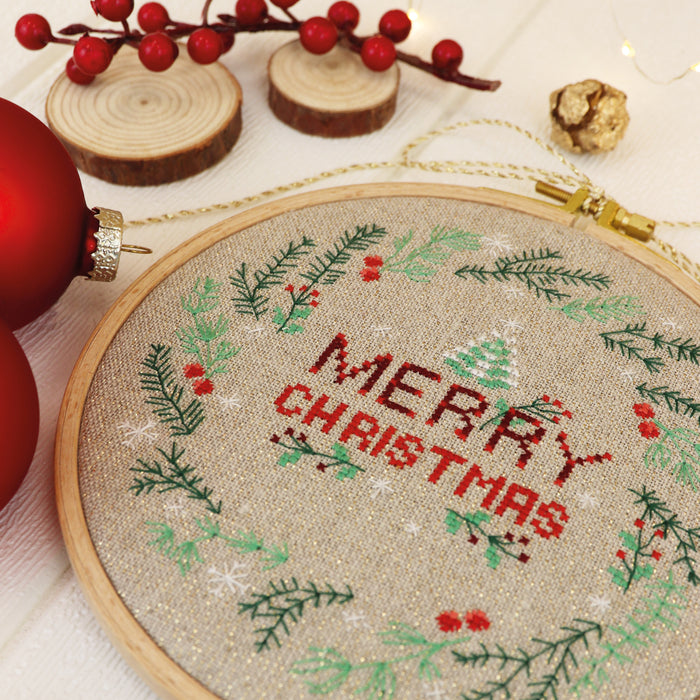 Merry Christmas - Free PDF Cross Stitch Pattern