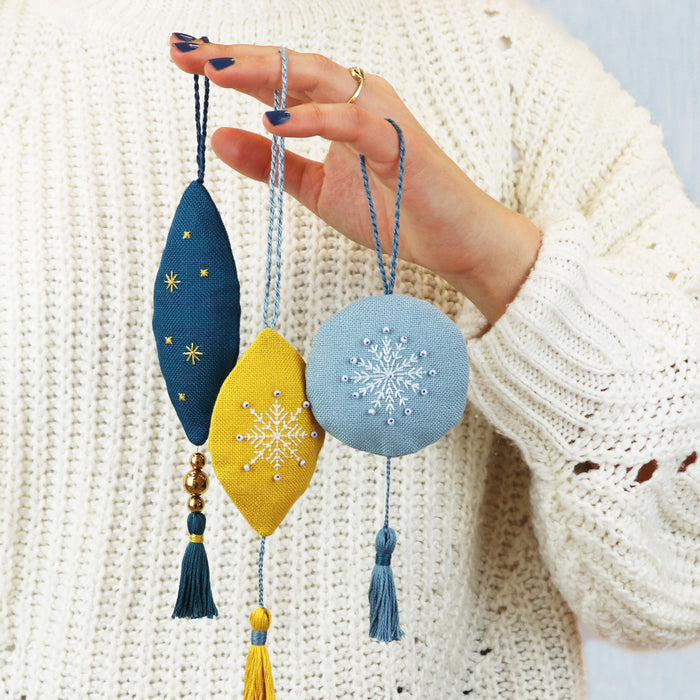 Winter Ornaments - Free PDF Cross Stitch Pattern