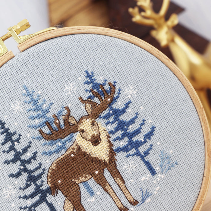 Nordic Moose - Free PDF Cross Stitch Pattern