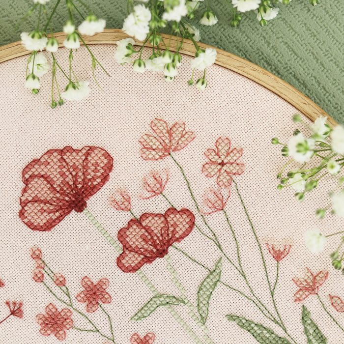 Flower Meadow - Free PDF Cross Stitch Pattern