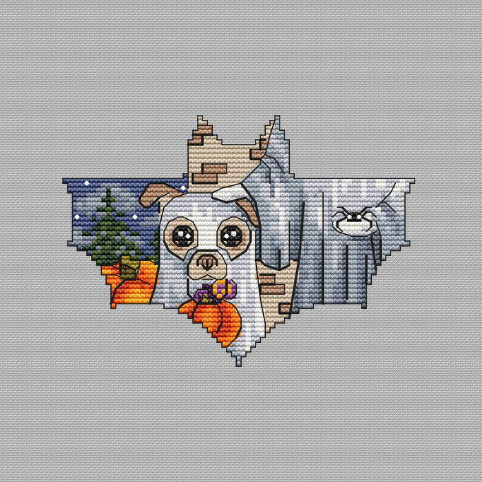 Ghost dog - PDF Cross Stitch Pattern