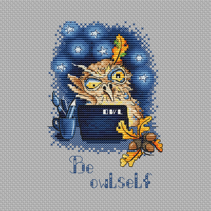 Be owlself - PDF Cross Stitch Pattern