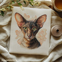 Oriental Shorthair Cat - PDF Cross Stitch Pattern