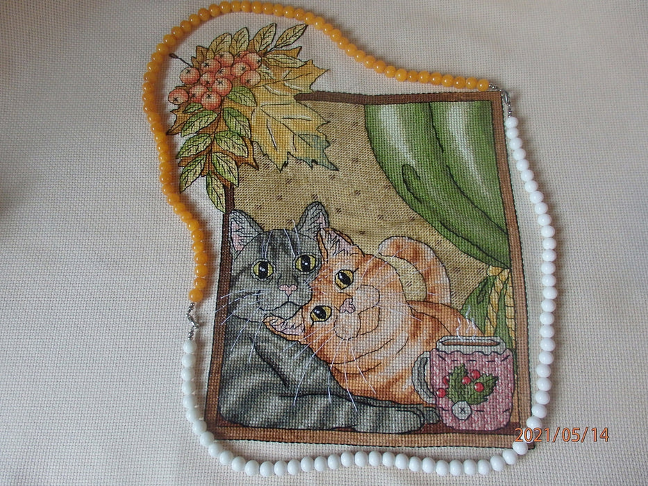 Autumn cats - PDF Cross Stitch Pattern