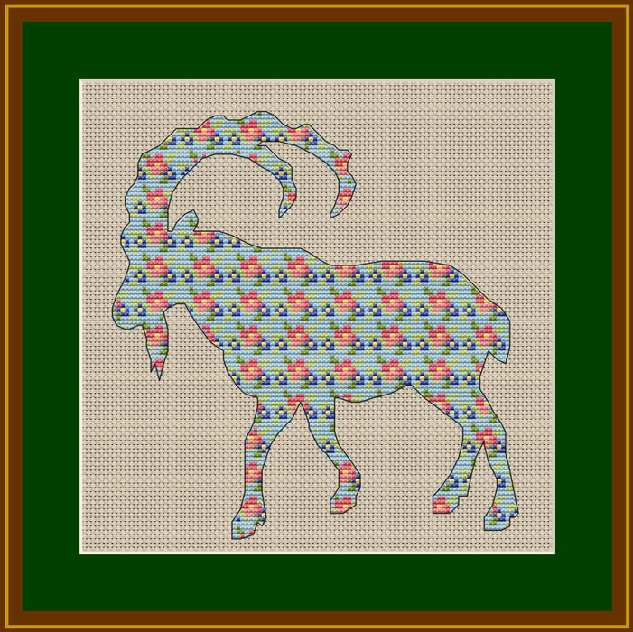 Goat - PDF Cross Stitch Pattern