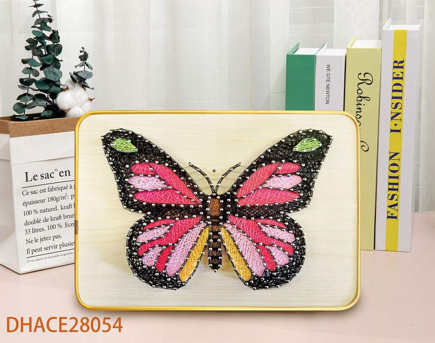 Butterfly String Art Kit with Stand. Simple Decorative DIY String Art Craft Kit M1-3 DHACE28054