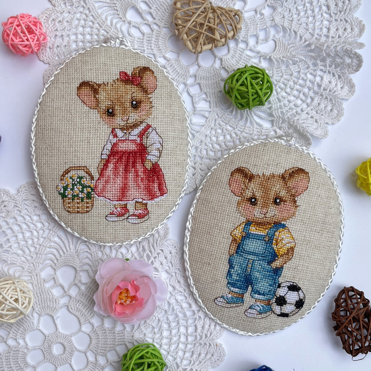 Toys. Little mice M-0400 cross stitch kit