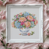 Floral Harmony - PDF Cross Stitch Pattern