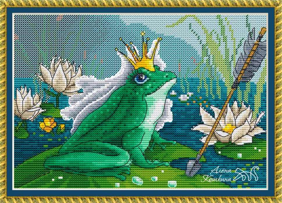 Princess Frog - PDF Cross Stitch Pattern