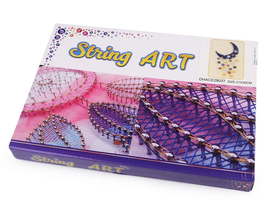 Moon String Art Kit with Stand. Simple Decorative DIY String Art Craft Kit M1-3 DHACE28037