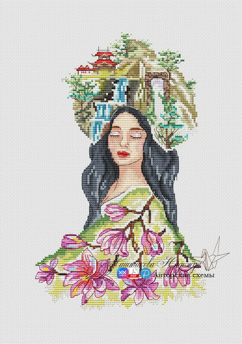 Harmony of China - PDF Cross Stitch Pattern