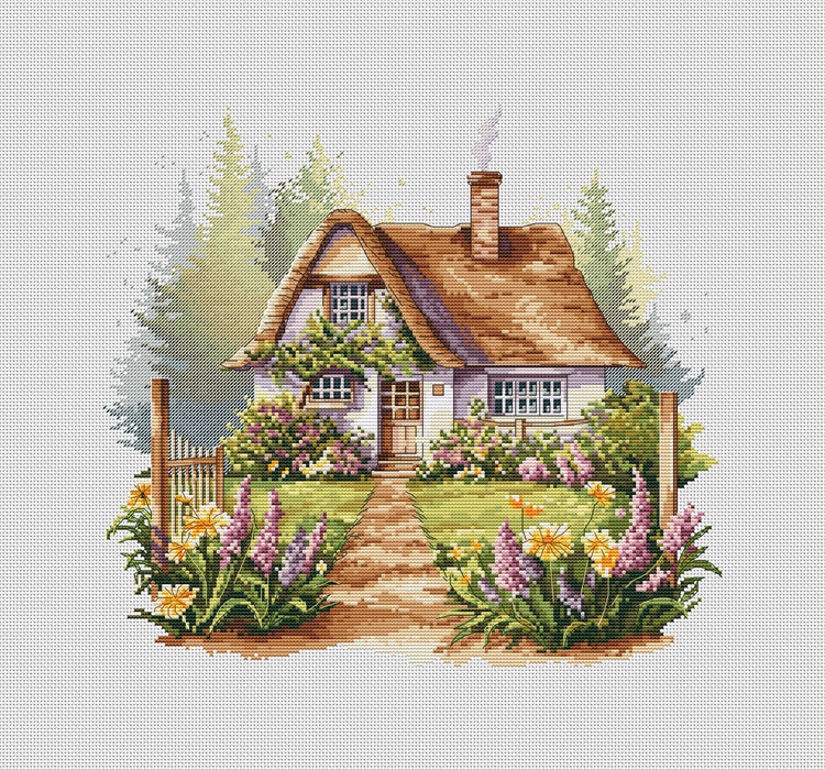 Enchantimg English House & Garden - PDF Cross Stitch Pattern