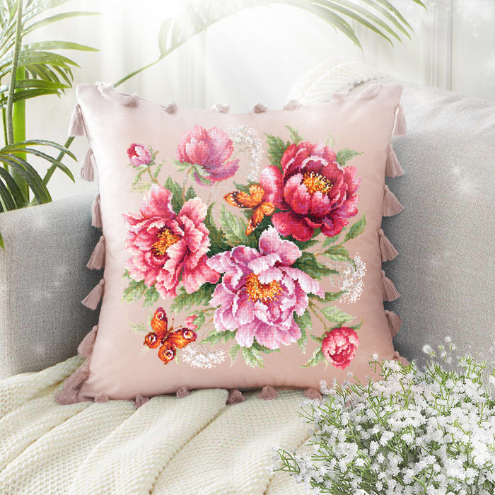 Flower Magic. Peonies 140-001 Counted Cross-Stitch Kit