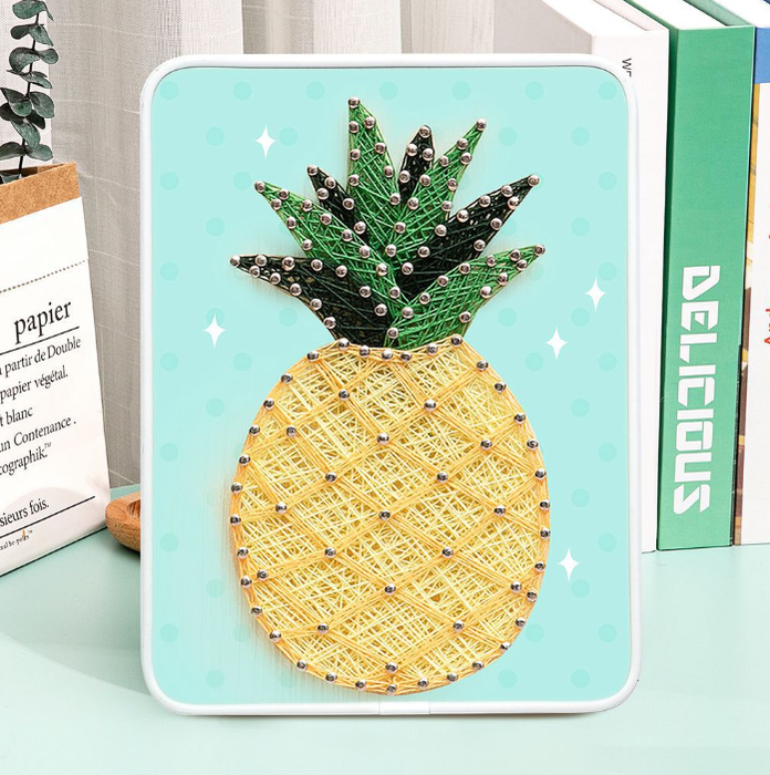 Pineapple String Art Kit with Stand. Simple Decorative DIY String Art Craft Kit M1-2 DHBC28013