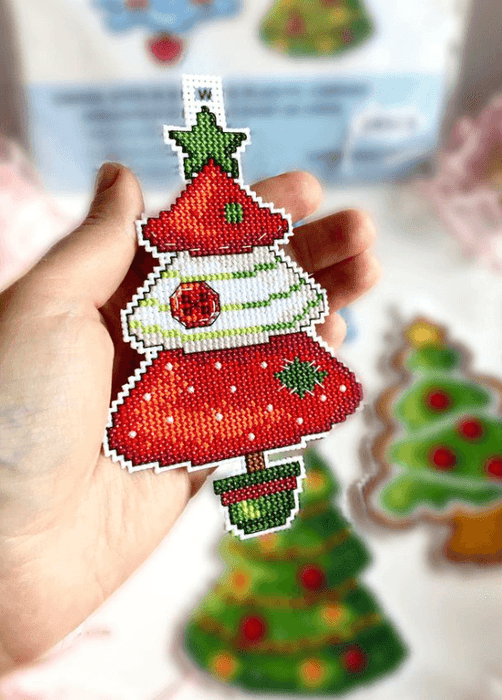 Christmas Trees 141CS Counted Cross-Stitch Kit - Wizardi