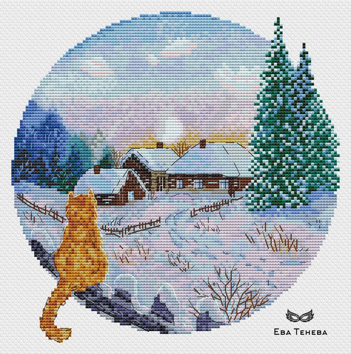 Frosty morning - PDF Cross Stitch Pattern