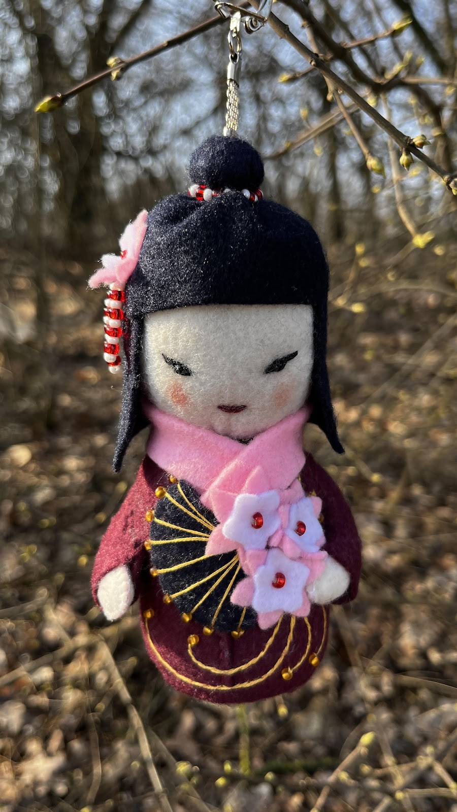 Kokeshi doll FN-124 DIY felt kit - photo 1