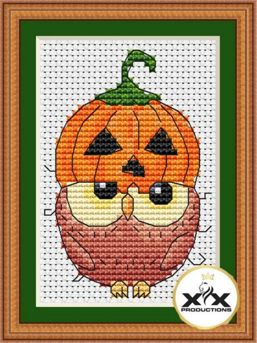 Halloween Owl - PDF Cross Stitch Pattern