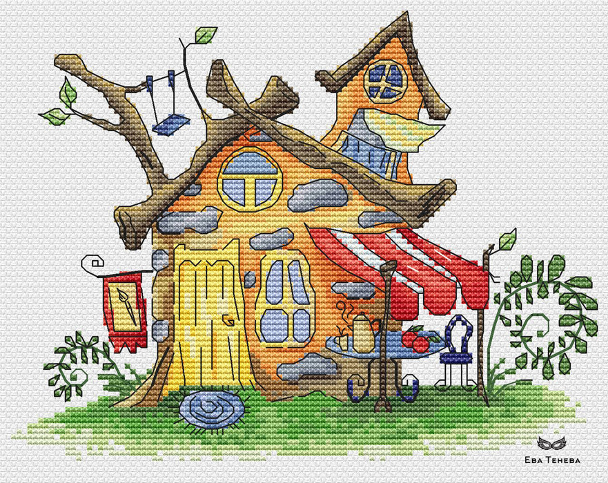 Artist's House - PDF Cross Stitch Pattern