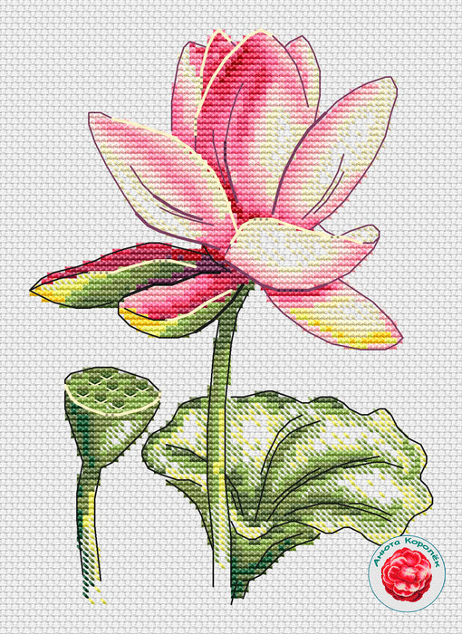 Lotus - PDF Cross Stitch Pattern