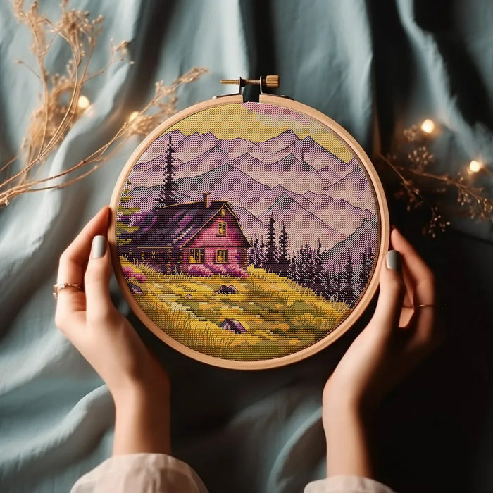 Enchanted Mountain Retreat - PDF Cross Stitch Pattern