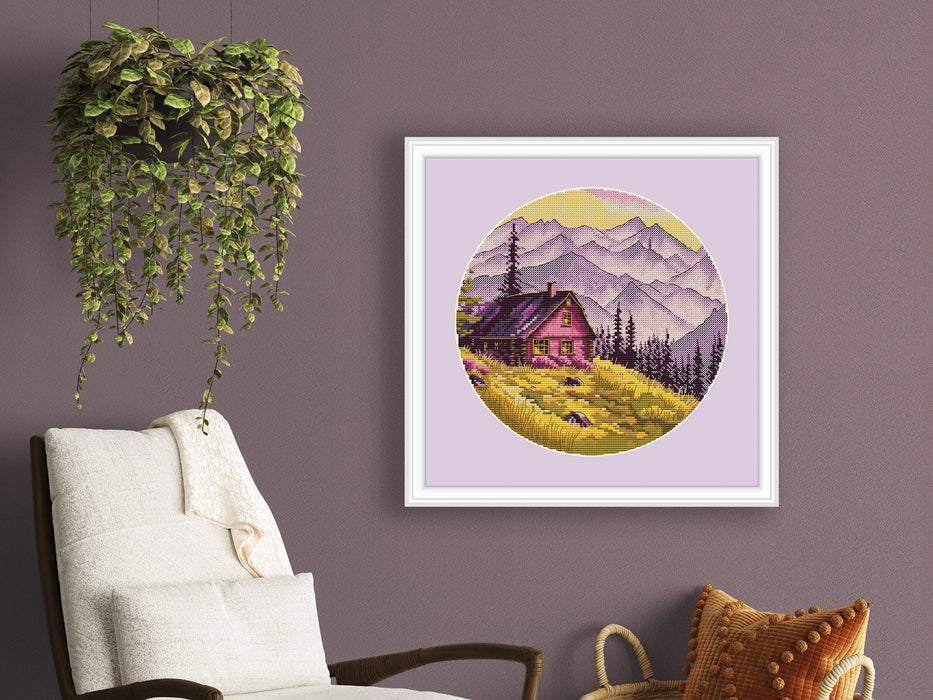 Enchanted Mountain Retreat - PDF Cross Stitch Pattern