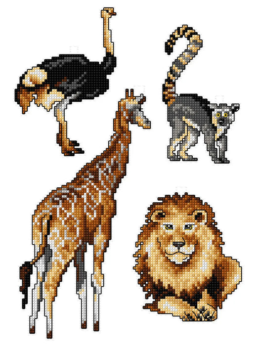 "Exotic Animals" 174CS Counted Cross-Stitch Kit