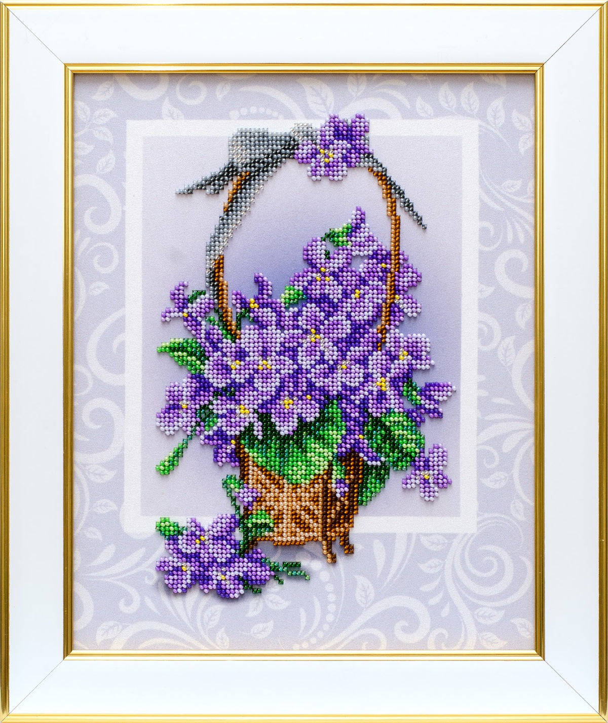 Bouquet of violets TN-1343 bead embroidery kit - photo 1