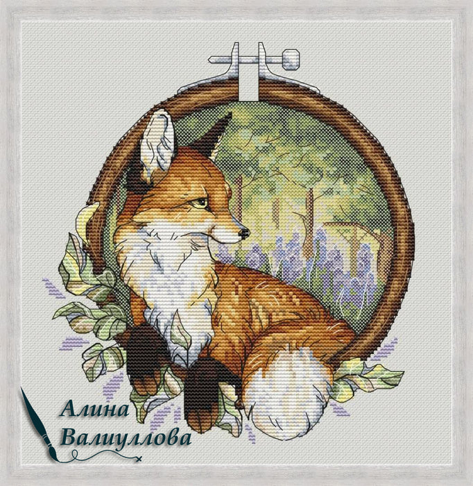 Window to the summer forest - PDF Cross Stitch Pattern