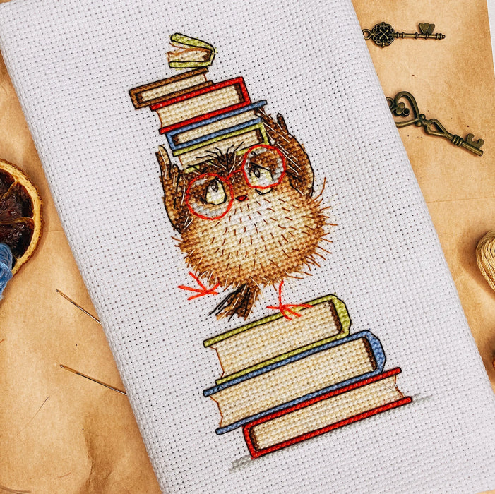 Bird with Books - PDF Cross Stitch Pattern