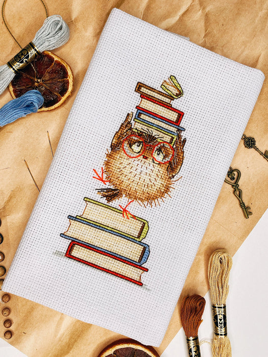 Bird with Books - PDF Cross Stitch Pattern