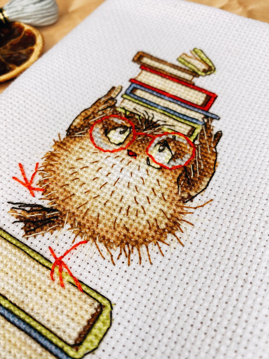 Bird with Books - PDF Cross Stitch Pattern