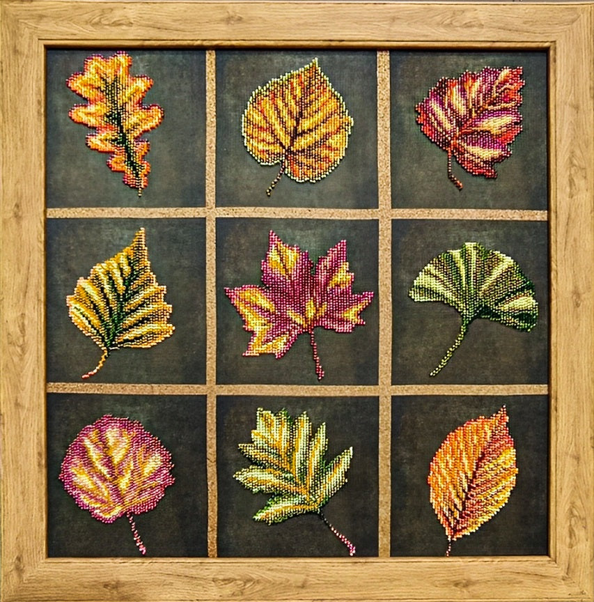 Autumn leaves TN-1416 bead embroidery kit
