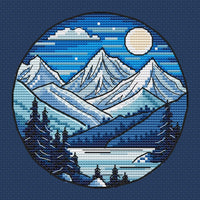 Moonlight Night - PDF Cross Stitch Pattern