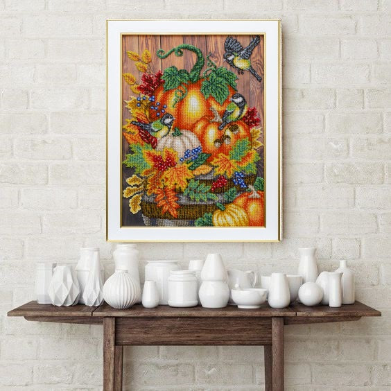 Golden autumn TN-1283 bead embroidery kit