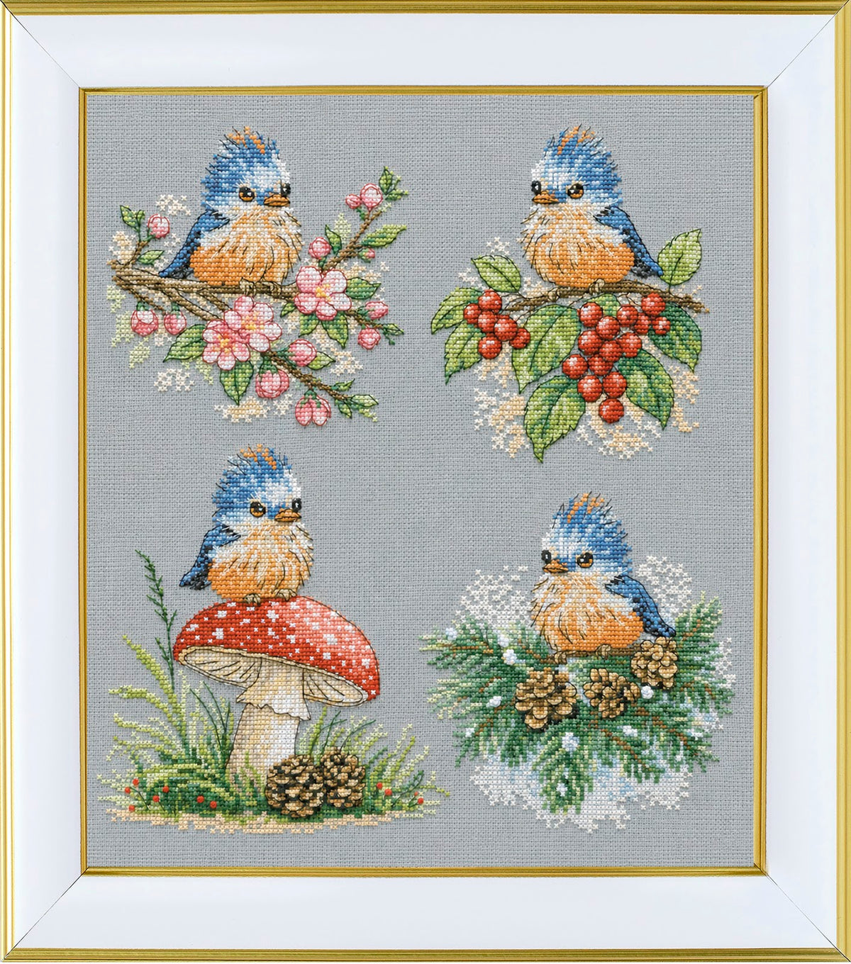 Baby birds. Seasons M-0415 cross stitch kit