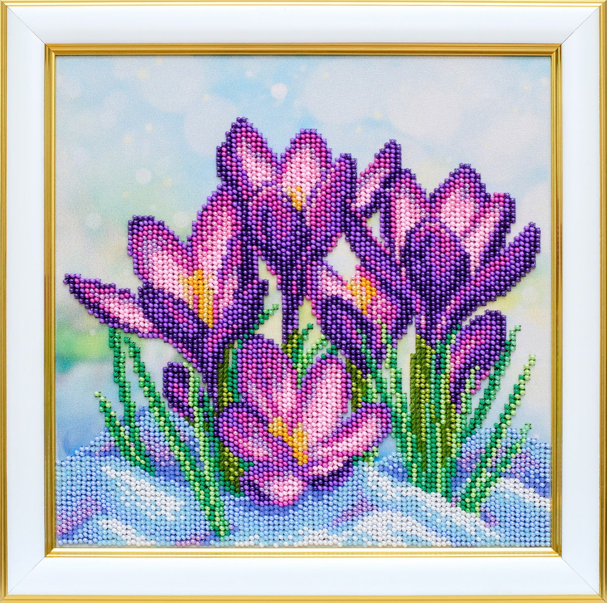 Crocuses TN-1328 bead embroidery kit - photo 1