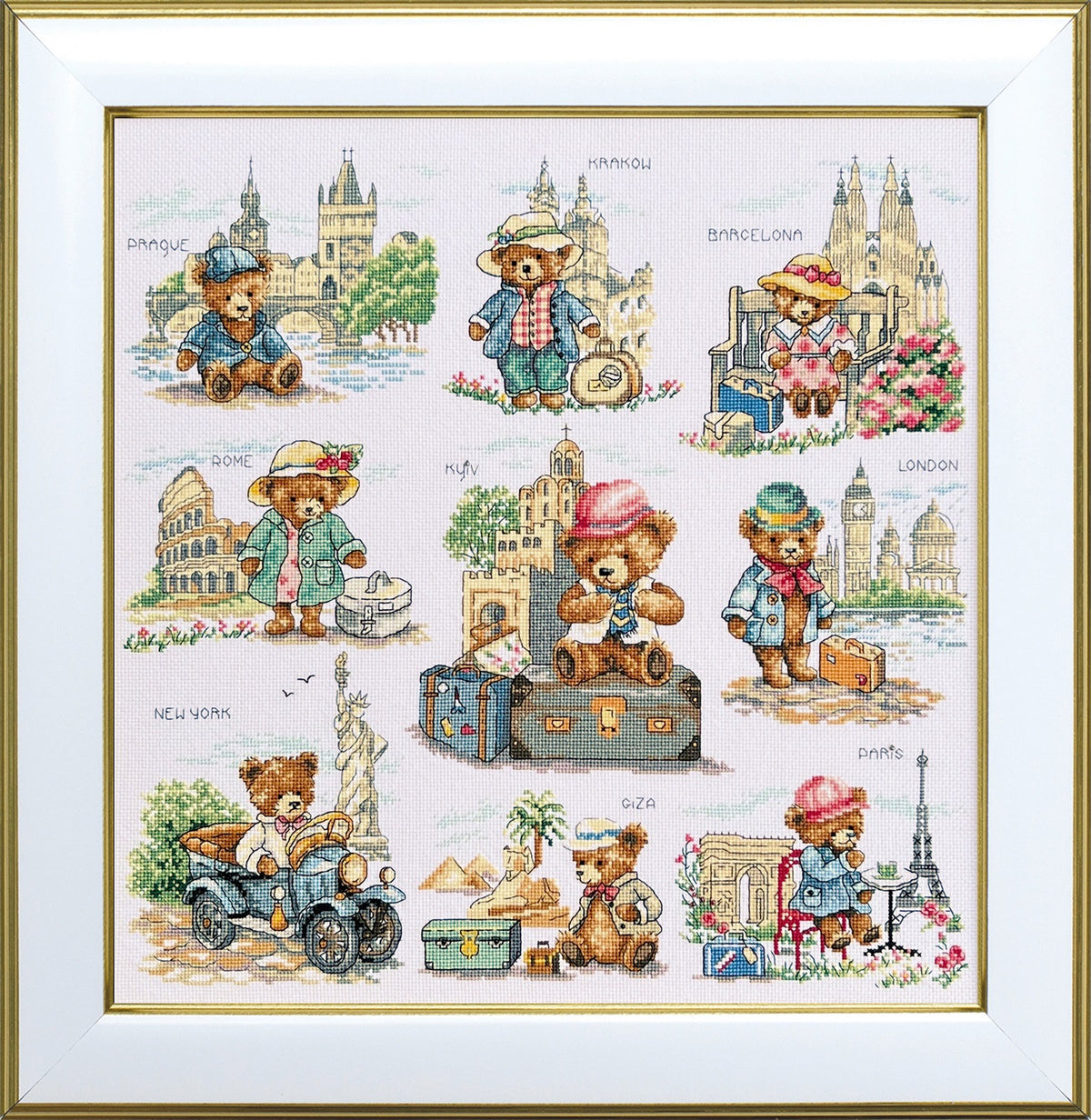 The journey. The wish map M-0302 cross stitch kit