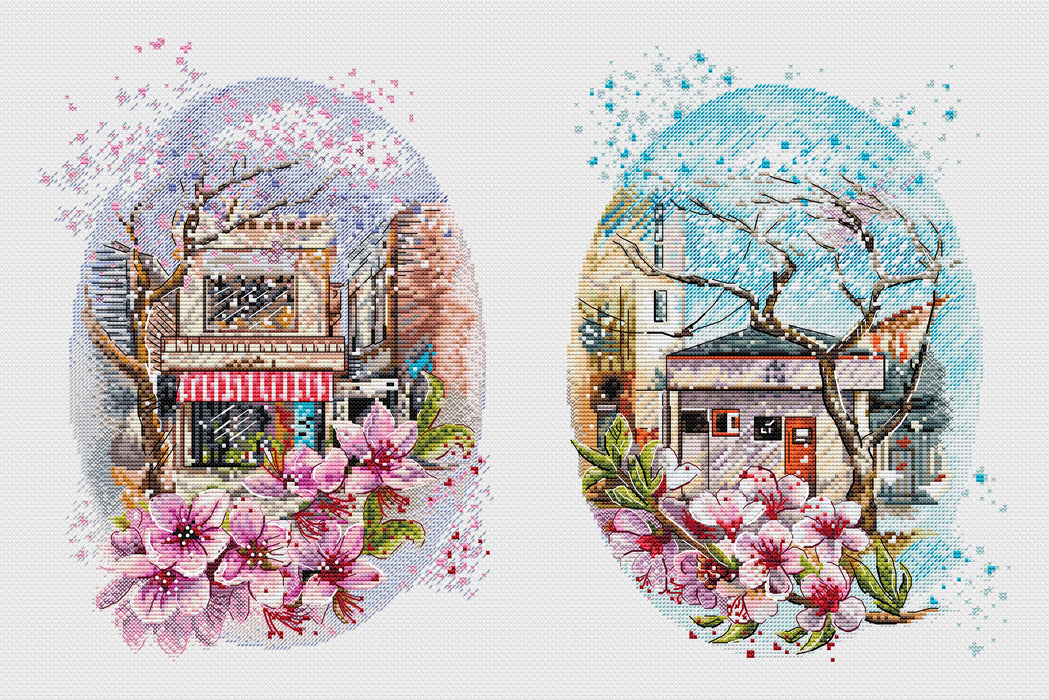 Sakura blossom - PDF Cross Stitch Pattern