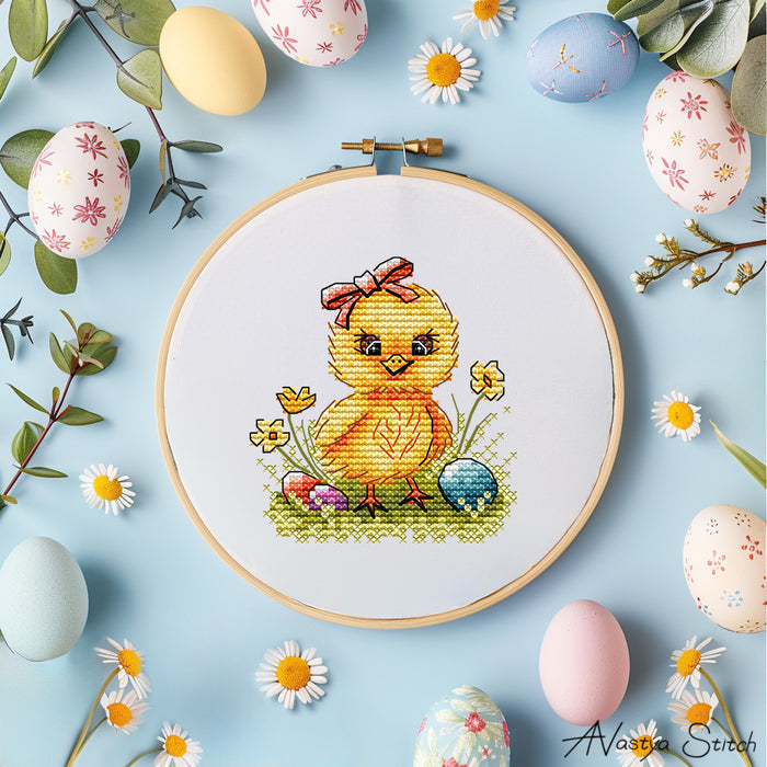 Easter Chick - PDF Cross Stitch Pattern