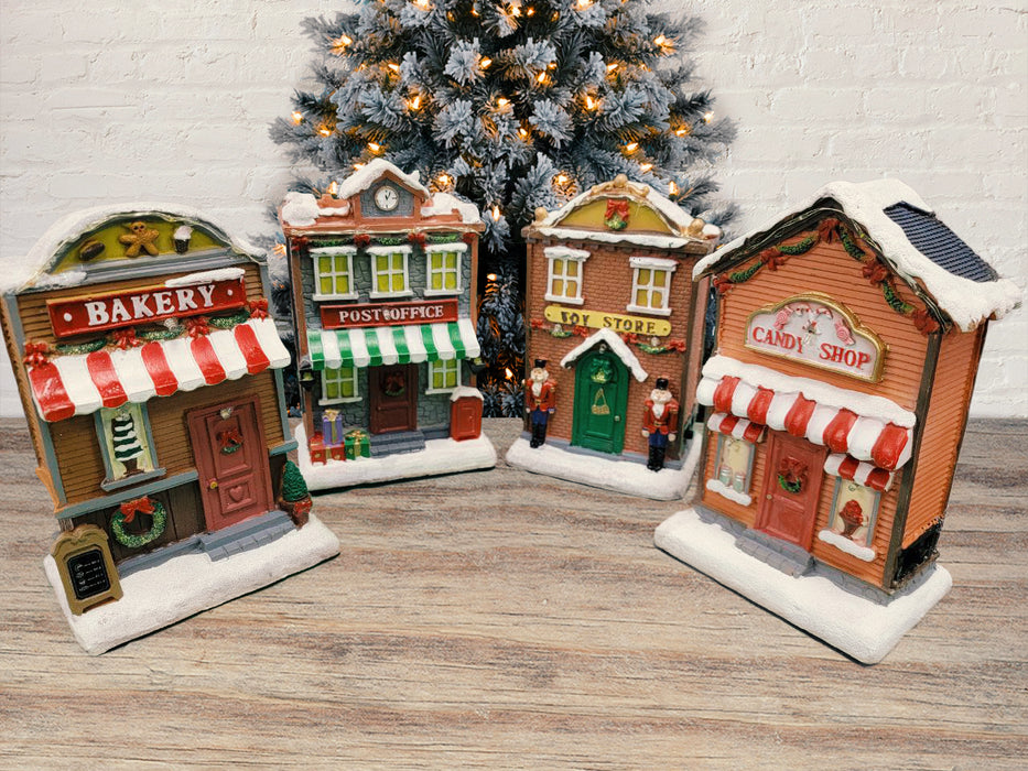 Christmas Village Bakery with LED Lights F07M4-29-Z615C