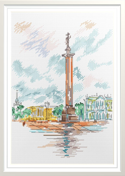 Alexandria Column - PDF Cross Stitch Pattern