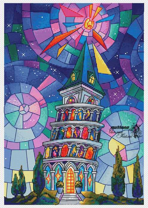 Dancing Tower - PDF Cross Stitch Pattern