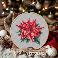 Poinsettia - PDF Cross Stitch Pattern