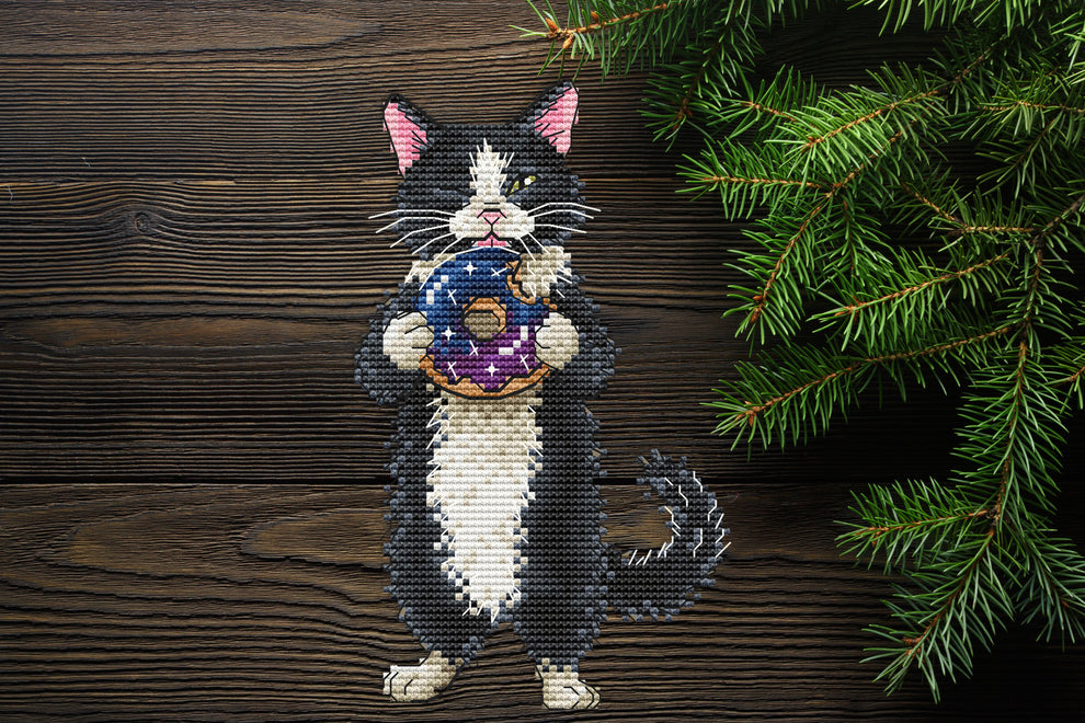 Space Donut - PDF Cross Stitch Pattern – Wizardi