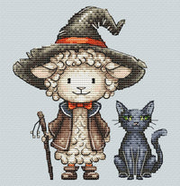Witch Lamb - PDF Cross Stitch Pattern